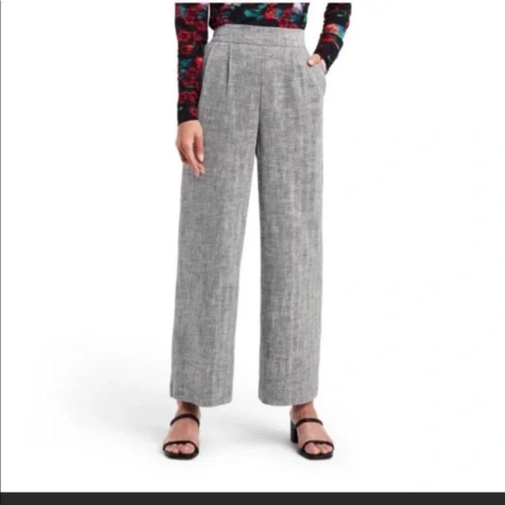 NWT Rachel Comey x Target grey chevron tweed wide leg trousers